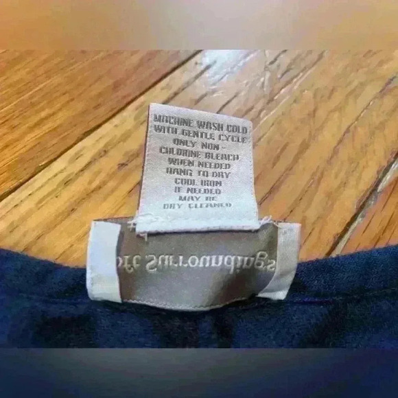 Soft Surroundings Lagenlook Blue Long Sleeved Tunic Gold Embroidery Women’s Sz M - Picture 4 of 12